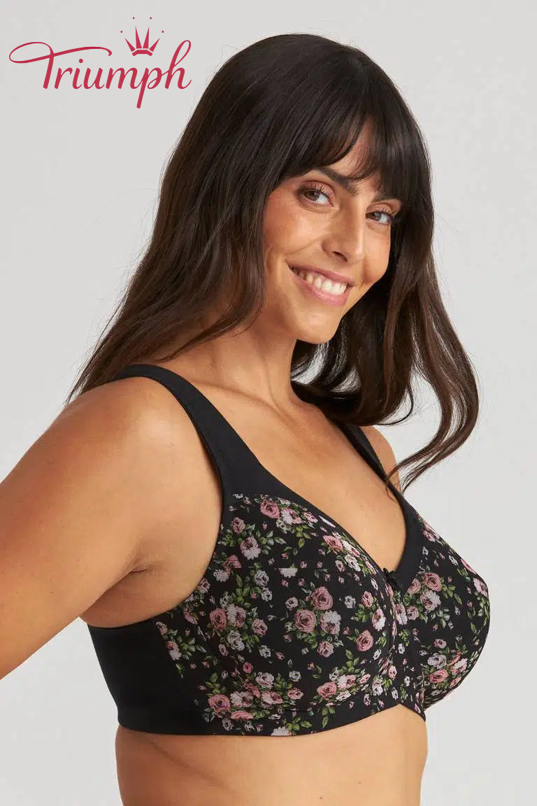 Triumph® 4 kosi💖50% popust✨🔥 Bombažni modrček s cvetličnim vzorcem za večje velikosti [65A-120H]