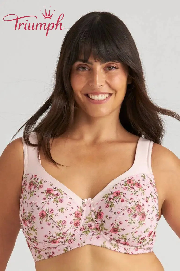 Triumph® 4 kosi💖50% popust✨🔥 Bombažni modrček s cvetličnim vzorcem za večje velikosti [65A-120H]